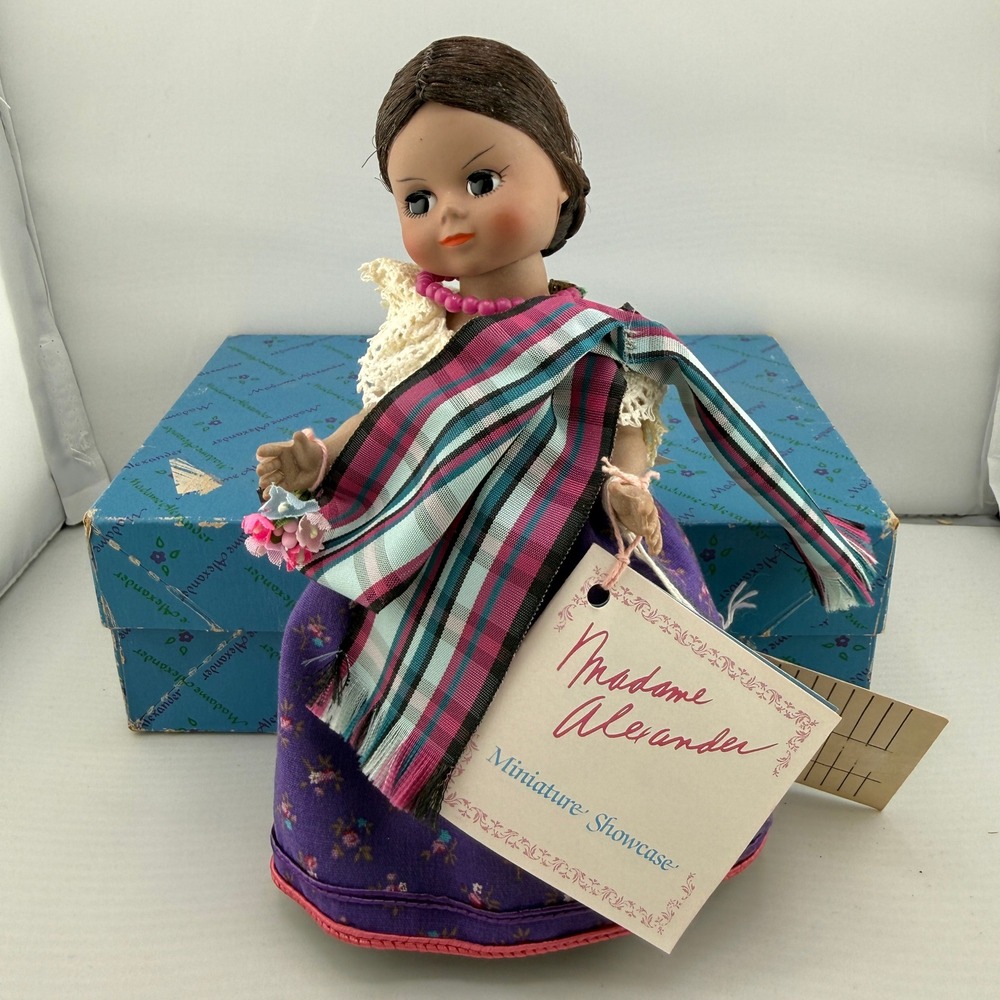 Madame Alexander Laos Doll 525 8" Purple International Collection Good Box Tag